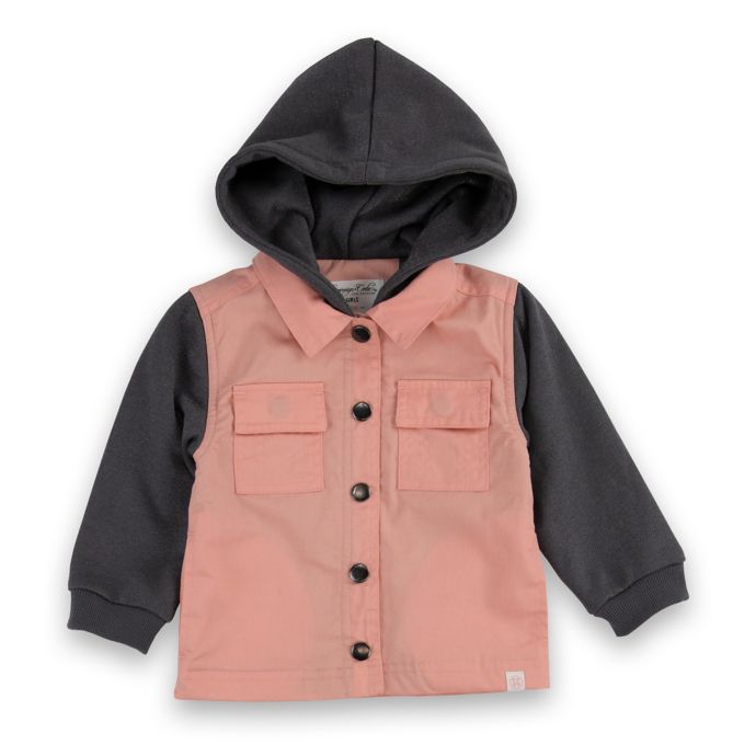 Sovereign Code® Two-Tone Hoodie in Pink/Charcoal | Bed Bath & Beyond