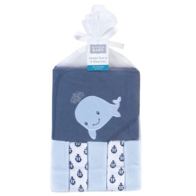 whale baby towel