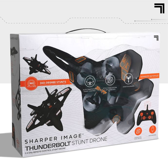 Sharper Image Thunderbolt Jet X Drone In Grey White Bed Bath Beyond