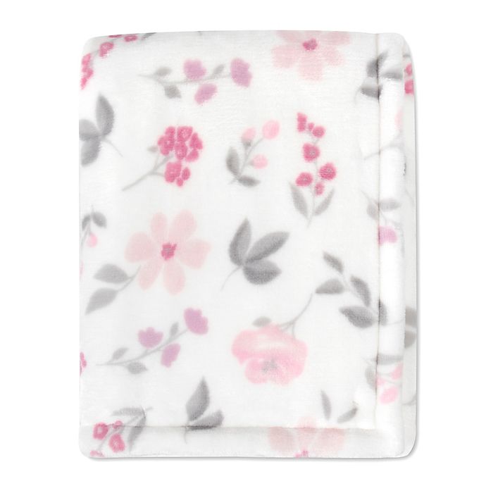 Wendy Bellissimo™ Mix & Match Wildflower Plush Blanket in Creme
