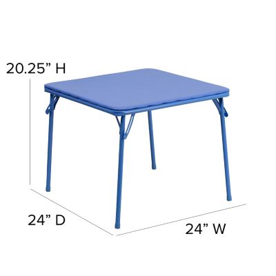 flash furniture kids colorful 5 piece folding table and chair set