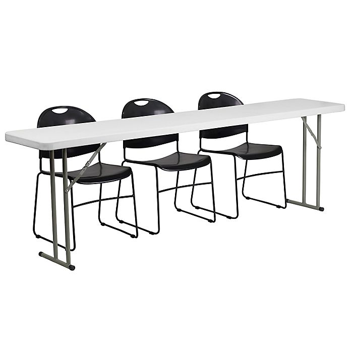 Flash Furniture 4-Piece Folding Table and Chairs Set