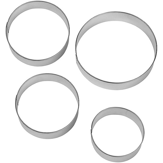 3pcs/set stainless steel round circle shaped cookie cutter biscuit pastry IC 