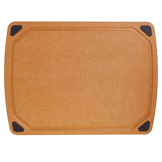 Our Table™ 12.76-Inch x 17.28-Inch Wood Fiber Cutting Board with Juice Well