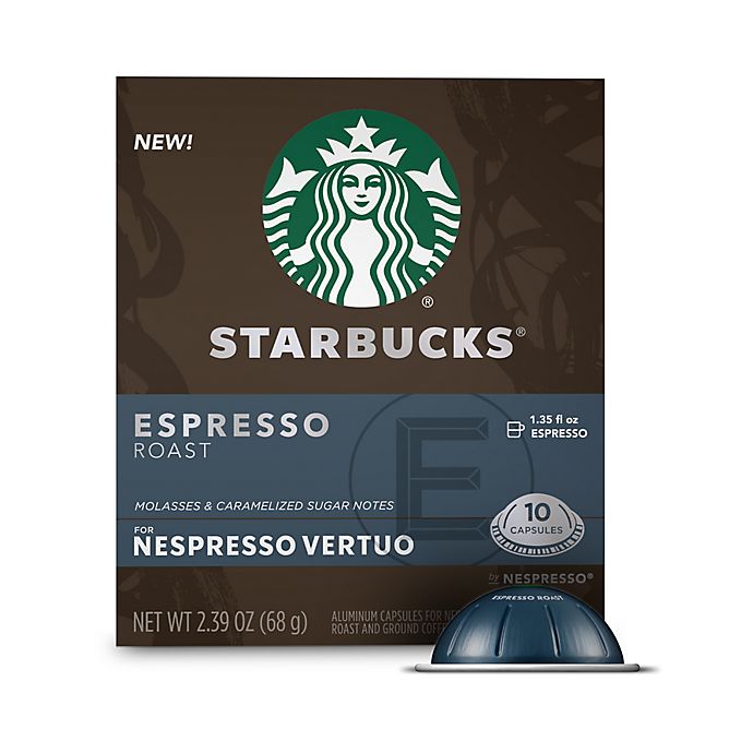 Starbucks® by Nespresso® Vertuo Line Espresso Roast Coffee Capsules 10-Count