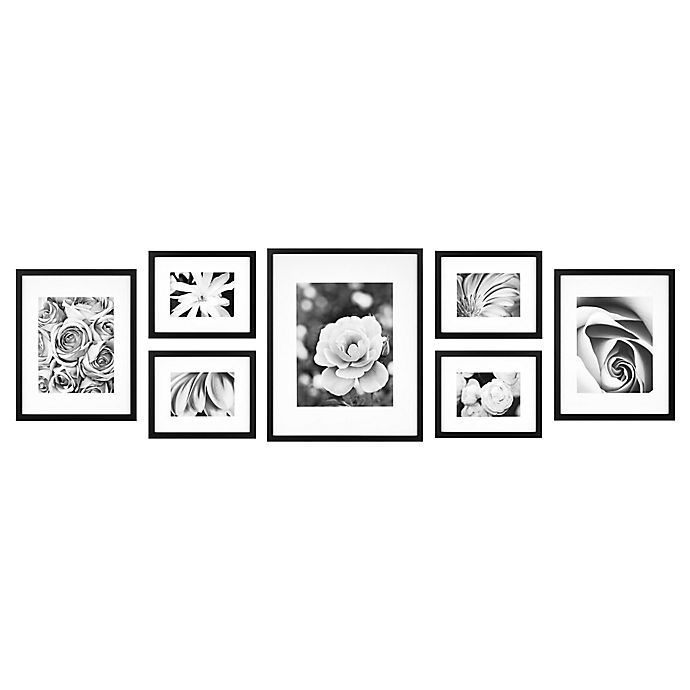 Gallery Perfect 7-Piece Wall Frame Set in Black