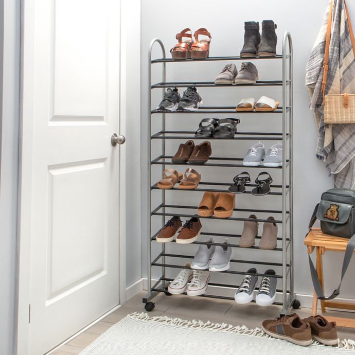 Simplify 10 Tier Mobile Shoe Rack Bed Bath Beyond