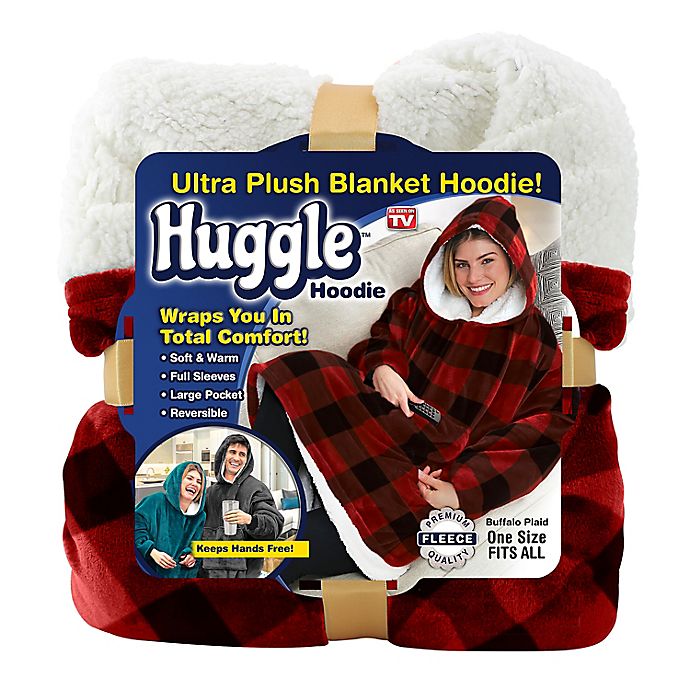 Huggle™ Blanket Hoodie in Buffalo Plaid