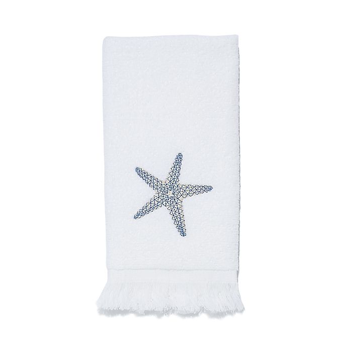 Details about   Set of 2 Avanti Linens Butterfly Garden Fingertip Towel in White New 