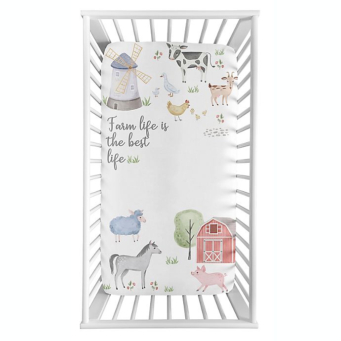 Sweet Jojo Designs® Farm Animals Life Photo Op Crib Sheet