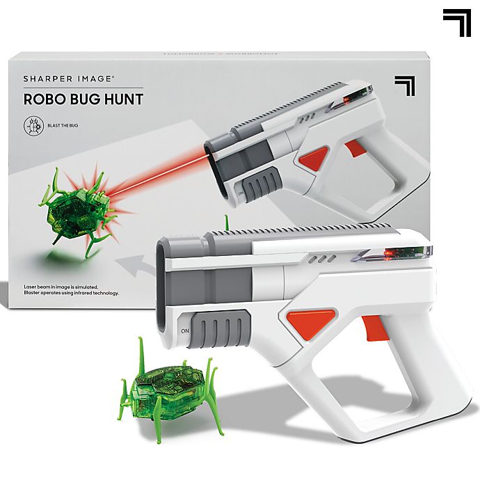 Sharper Image Robo Bug Hunt Fun Target Shooting Game IR Laser Blaster Robot for sale online 