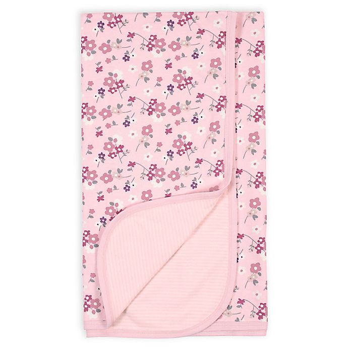 Gerber® Floral Reversible Organic Cotton Knit Blanket in Pink