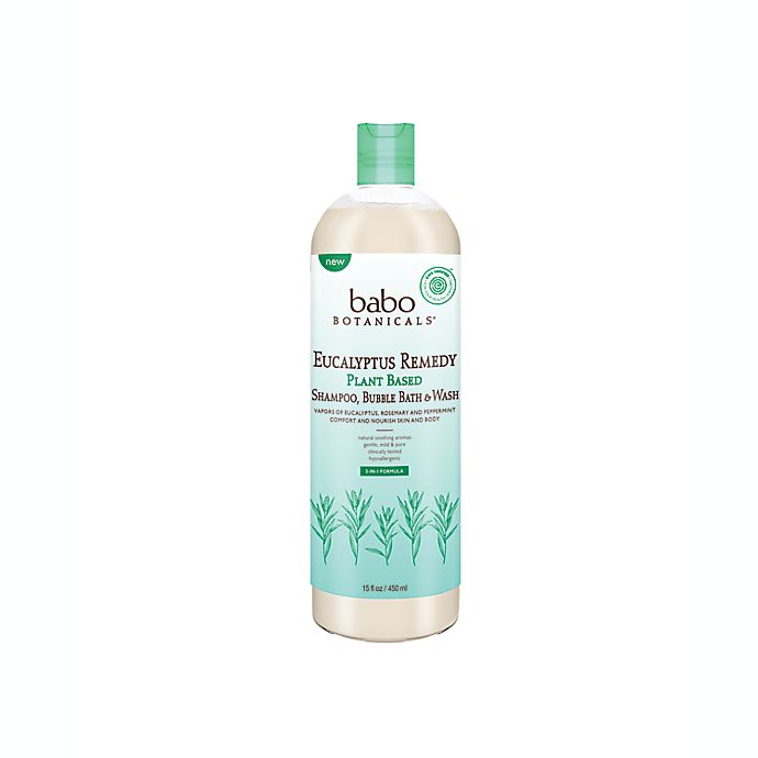 Babo Botanicals® 15 oz. Eucalyptus Remedy 3-in-1 Shampoo, Bubble Bath and Body Wash