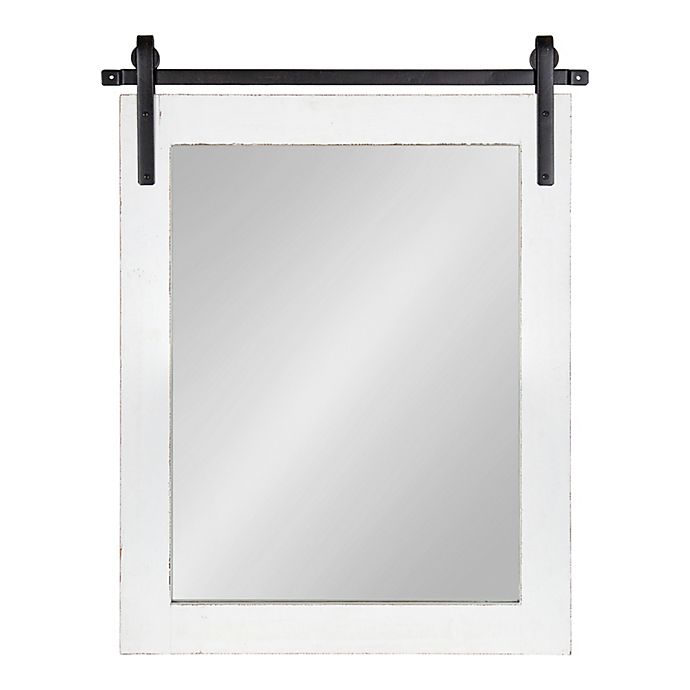 Kate & Laurel™ Cates 22-Inch x 30-Inch Rectangular Wall Mirror in White
