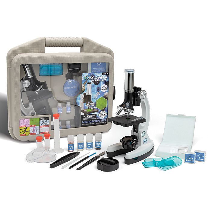 52 Pcs Kids Educational Learning Science Lab Kit Microscope Slides Set W/Case 