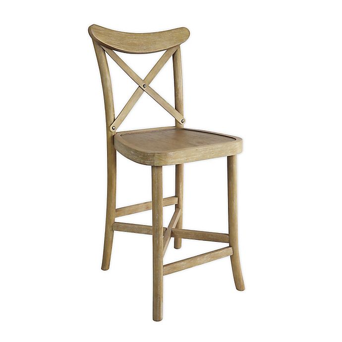 Bee & Willow™ X-Back Stool in Distressed Natural