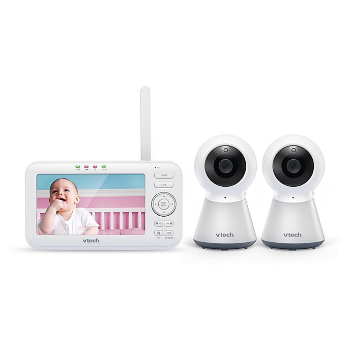 VTech White Video Baby Monitor with Wi-Fi camera and 5" Screen 