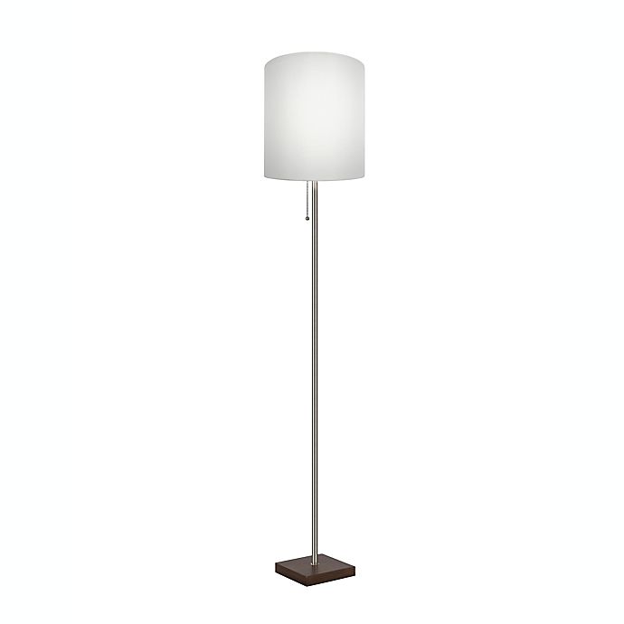 Adesso® Stick Floor Lamp in Brushed Steel