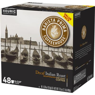 barista prima decaf italian roast k cups