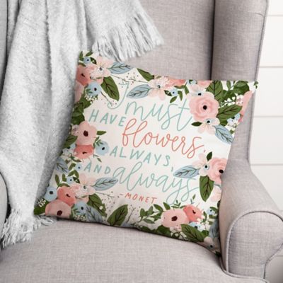 throw pillows at bed bath and beyond