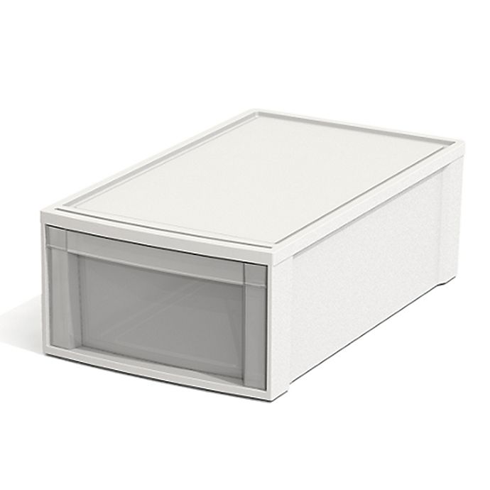 Simply Essential™ Underbed Stacking Drawer in White