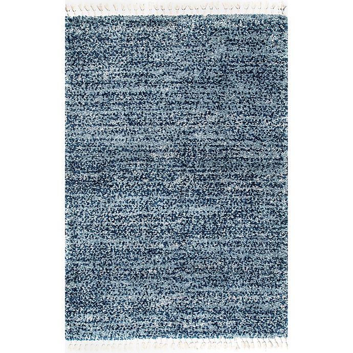 nuLOOM Contemporary Brooke Shag 3' x 5' Accent Rug in Blue