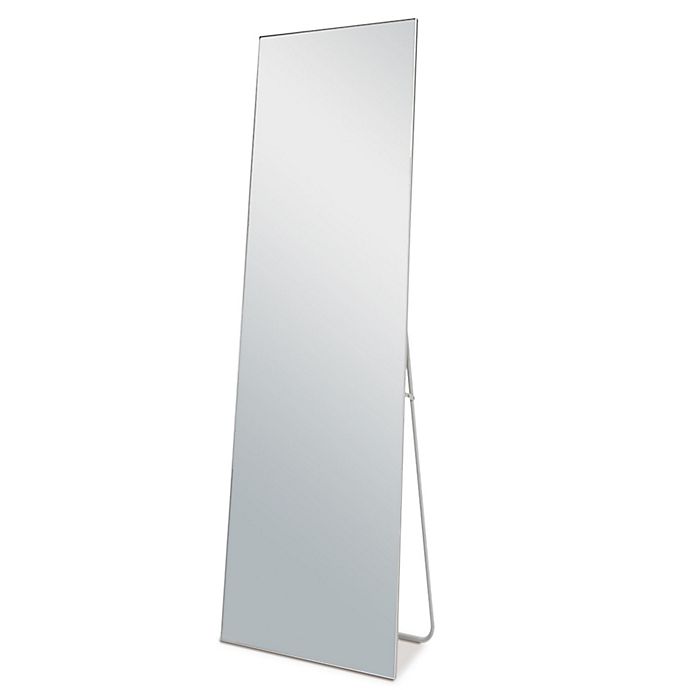 Neutype 64-Inch x 21-Inch Rectangular Full-Length Floor Mirror in Silver
