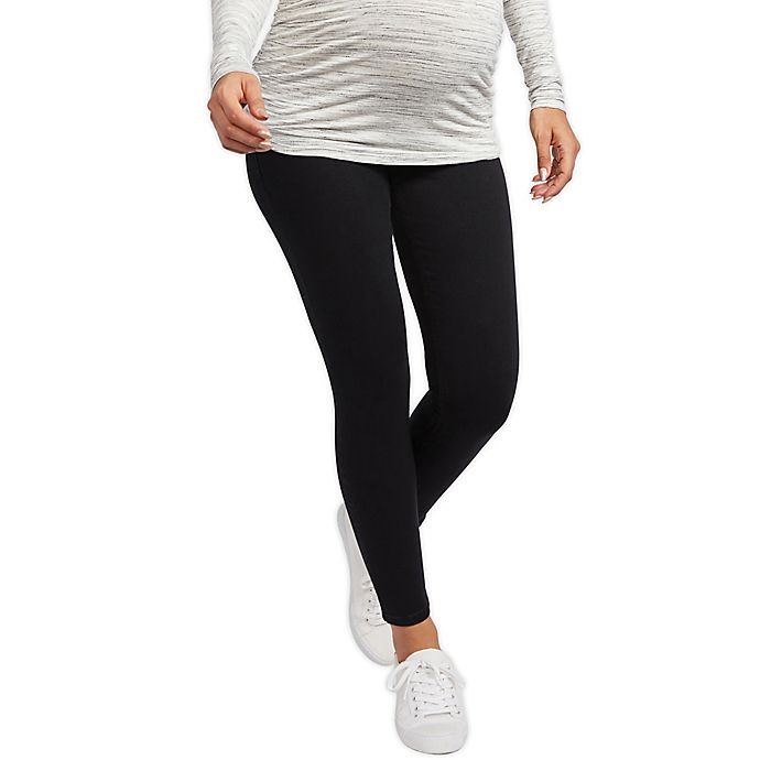 Motherhood Maternity® Secret Fit Belly Skinny Maternity Ankle Jegging in Black