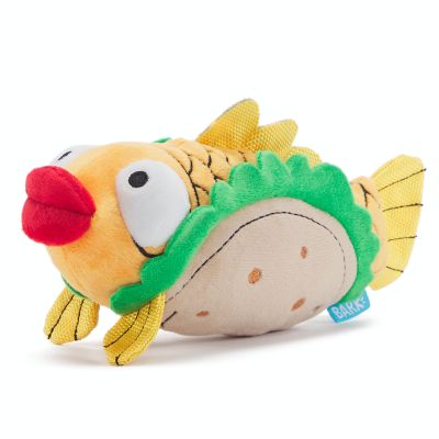 stuffed fish dog toy