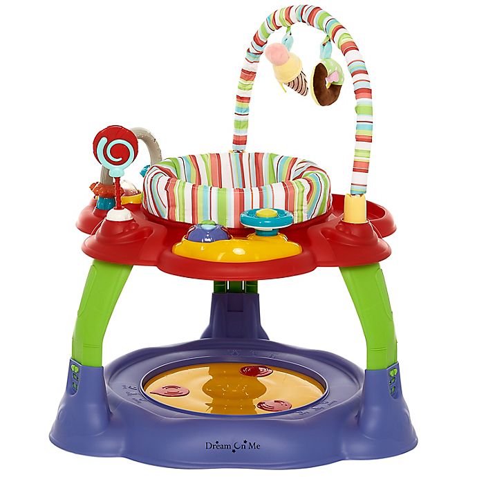 Dream on Me Carnival 3-in-1 Activity Center and Jumper in Purple/Red