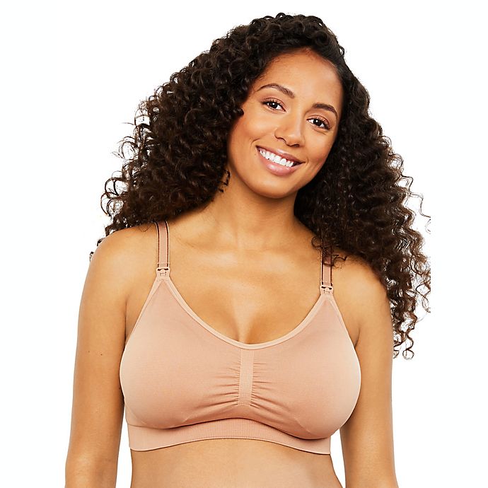 Motherhood Maternity® Large Full Busted Seamless Nursing and Maternity Bra in Nude