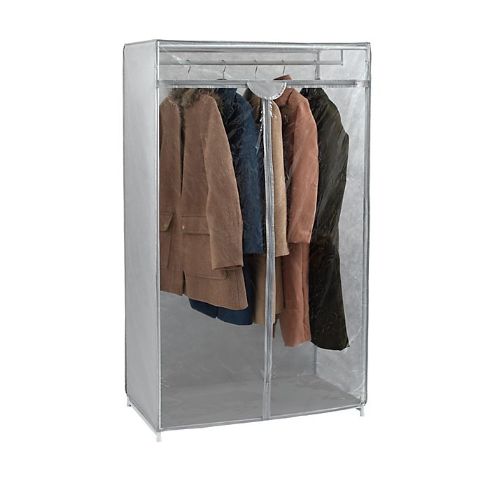 Garment Storage The Hanger Store™ Clear Garment Rail Cover For Clothes 