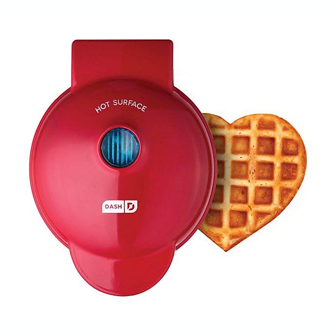 Dash® Heart Mini Waffle Maker in Red