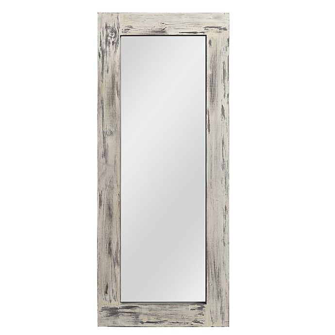 Retro 58-Inch x 24-Inch Full-length Floor Mirror in Off White