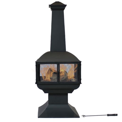 Sunnydaze Wood Burning 360 Degree Chiminea Fire Pit In Black Bed Bath Beyond