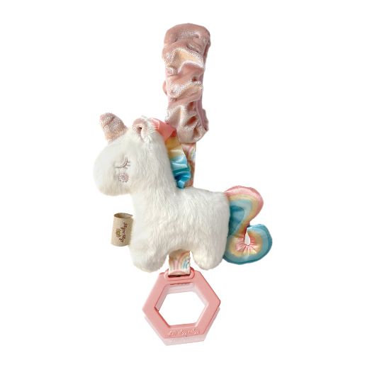 Itzy Ritzy Sweetie Jingle Unicorn Activity Toy In Pink Buybuy Baby
