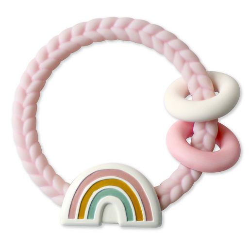 Itzy Ritzy Rainbow Ritzy Rattle Teether In Pink Bed Bath Beyond