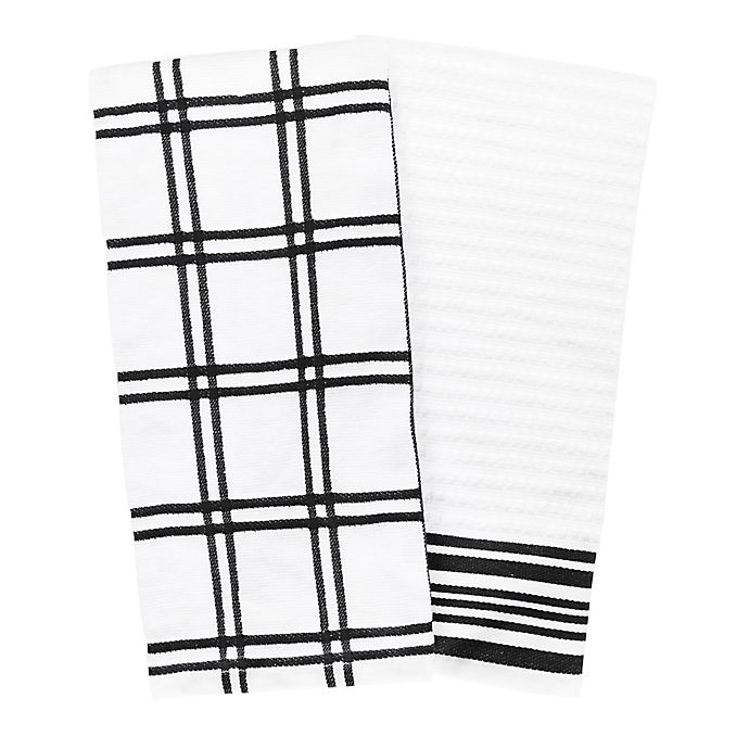 Our Table™ Everyday Plaid and Stripe Kitchen Towels (Set of 2)