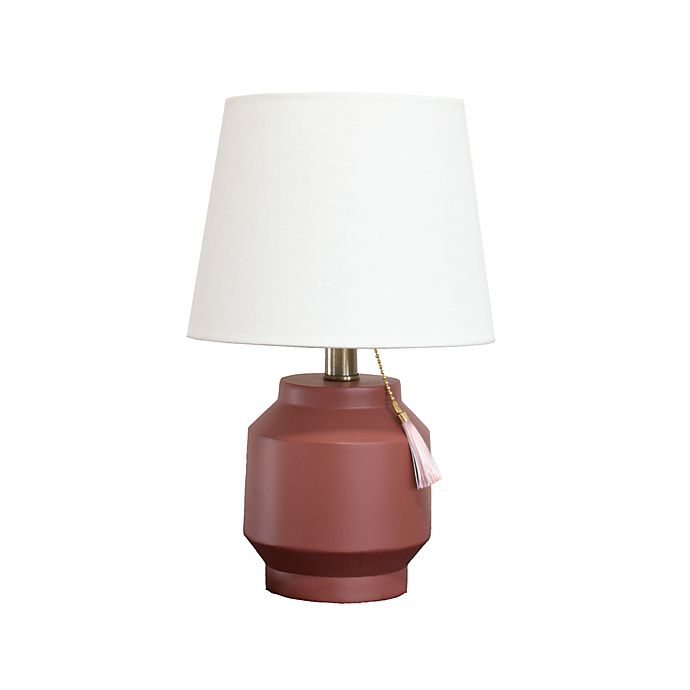 Wild Sage™ Resin Lamp with Linen Drum Shade