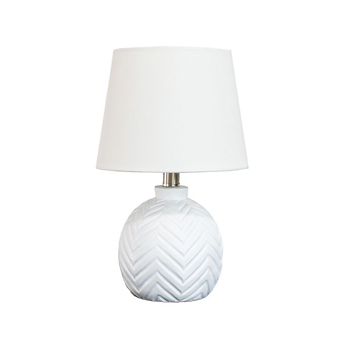 Wild Sage Chevron Lamp In White With, Mainstays Chevron Table Lamps