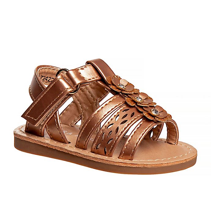 Laura Ashley® Open Toe Strappy Sandal in Brown