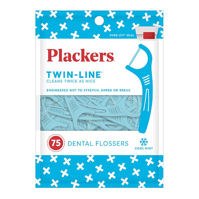 Plackers® 75-Count Twin-Line® Whitening Dental Flosser