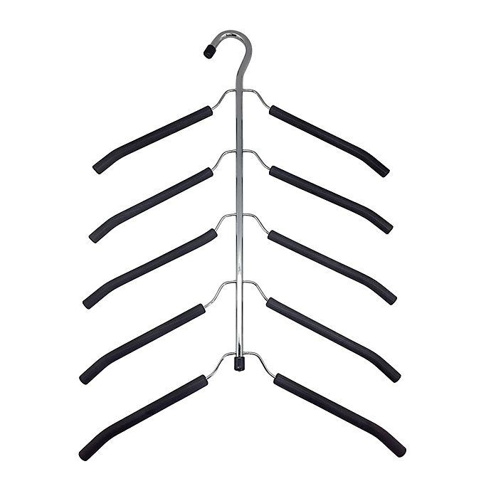 Simply Essential™ 5-Tier Friction Blouse Hanger