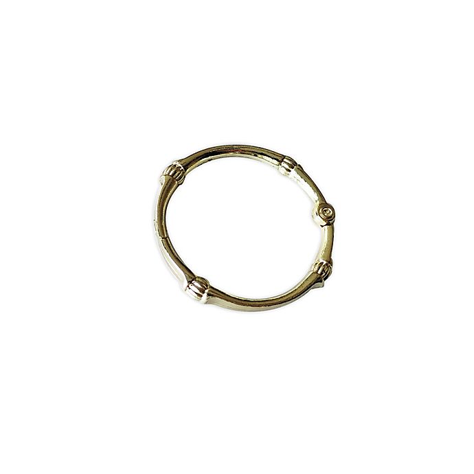 Nestwell™ Metal O-Ring Shower Hooks in Brass (Set of 12)