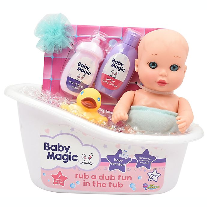Baby Magic® Rub a Dub Fun in the Tub 7-Piece Doll Set