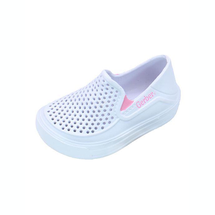 Gerber® Size 7 Slip-On Sneaker in White