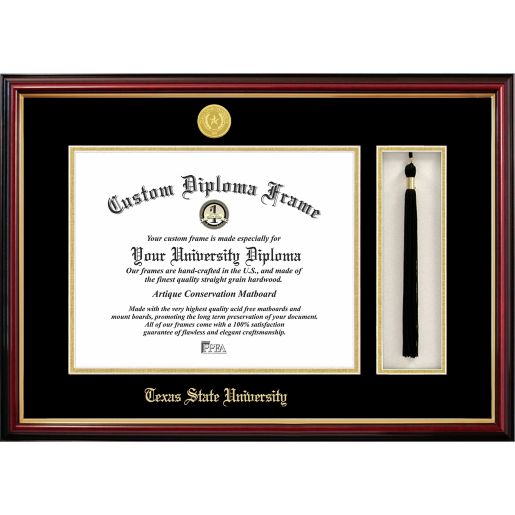 Texas State University School Seal Graduation Tassel And Diploma Frame Bed Bath Beyond