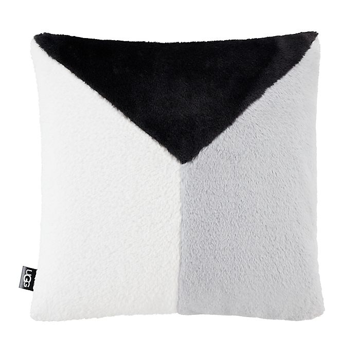 UGG® Crew Square Throw Pillow in Off Black