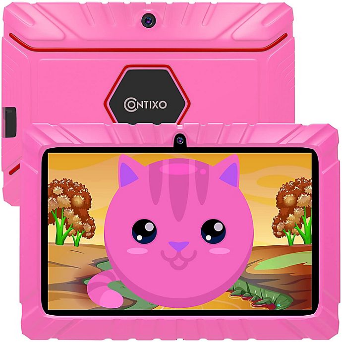 Contixo 7-Inch 16 GB Wi-Fi Learning Pre-Load App and Kids-Proof Case Kids Tablet in Pink