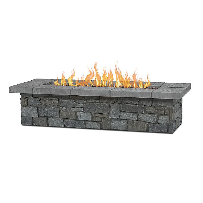 Sedona Large Rectangular Gas Fire Table, Large Rectangle Fire Pit